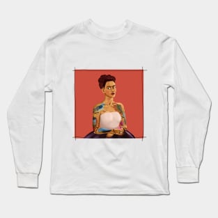 Frida and her Parrots Long Sleeve T-Shirt